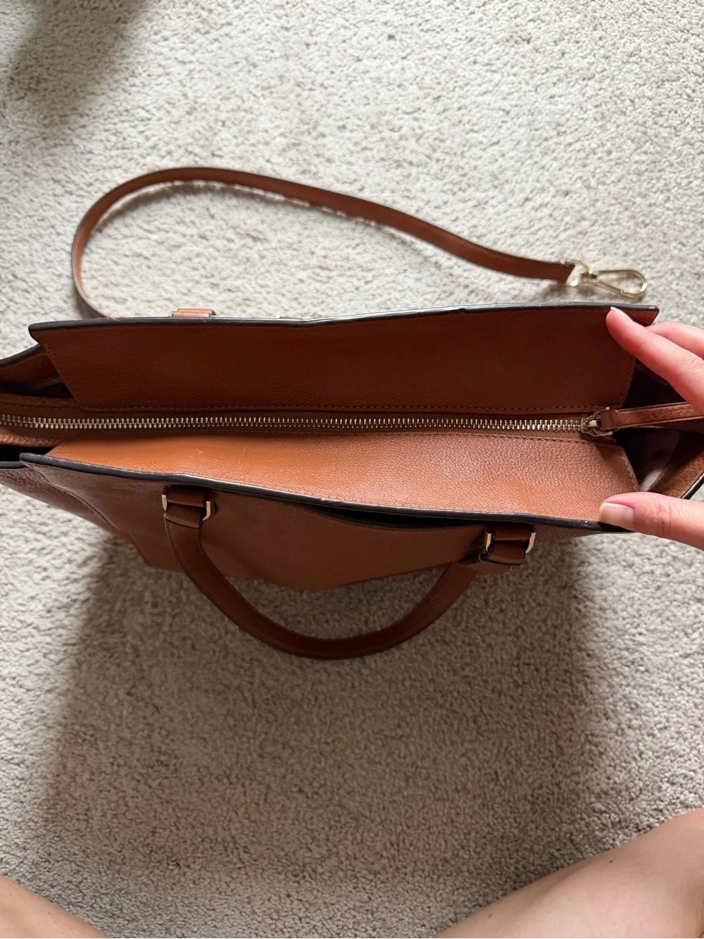 kate spade Brown Leather Structured Tote